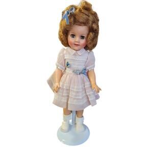 15" Shirley Temple Ideal Toy Corp.‎ Doll with Outfit, Shoes, Socks/Stand ST-15